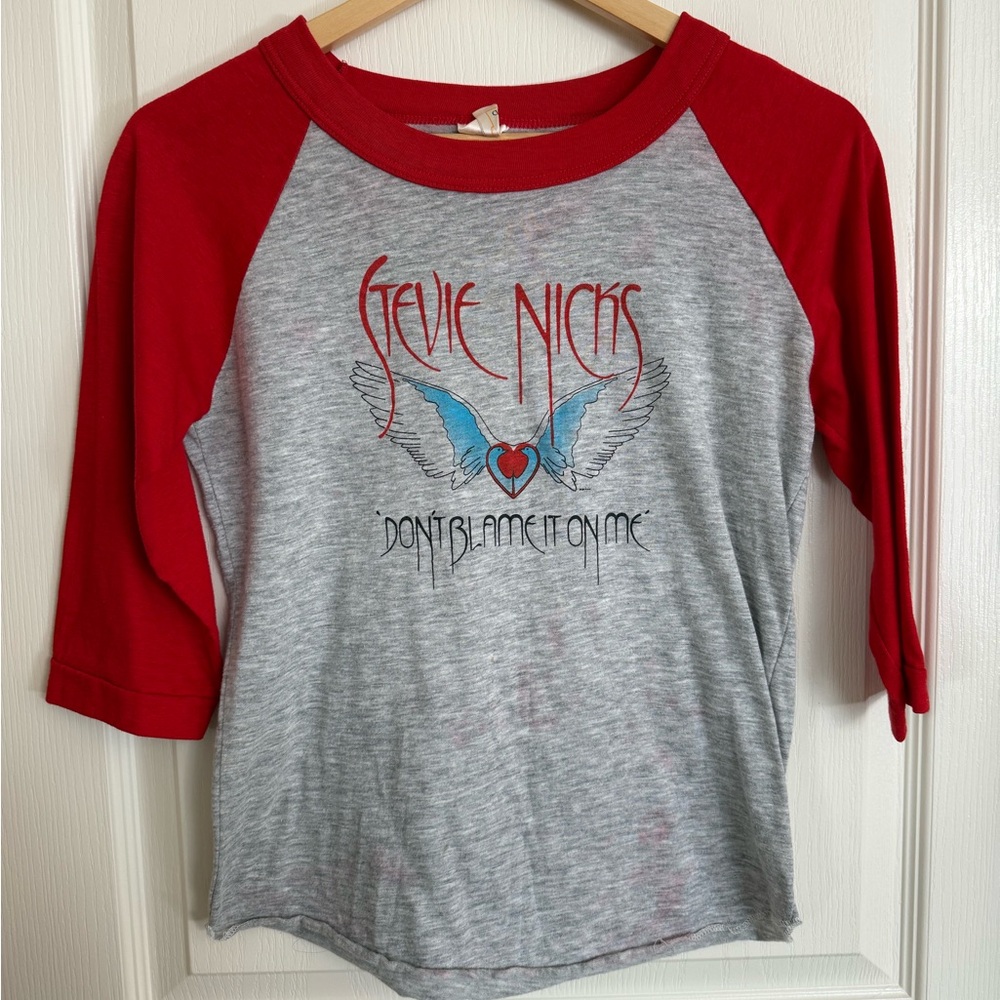 Stevie Nicks Vintage 1983 Wild Heart Tour Baseball Tee